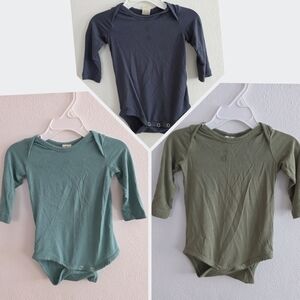 Kate Quinn Bamboo Long Sleeve Bodysuit Bundle Size 3-6M